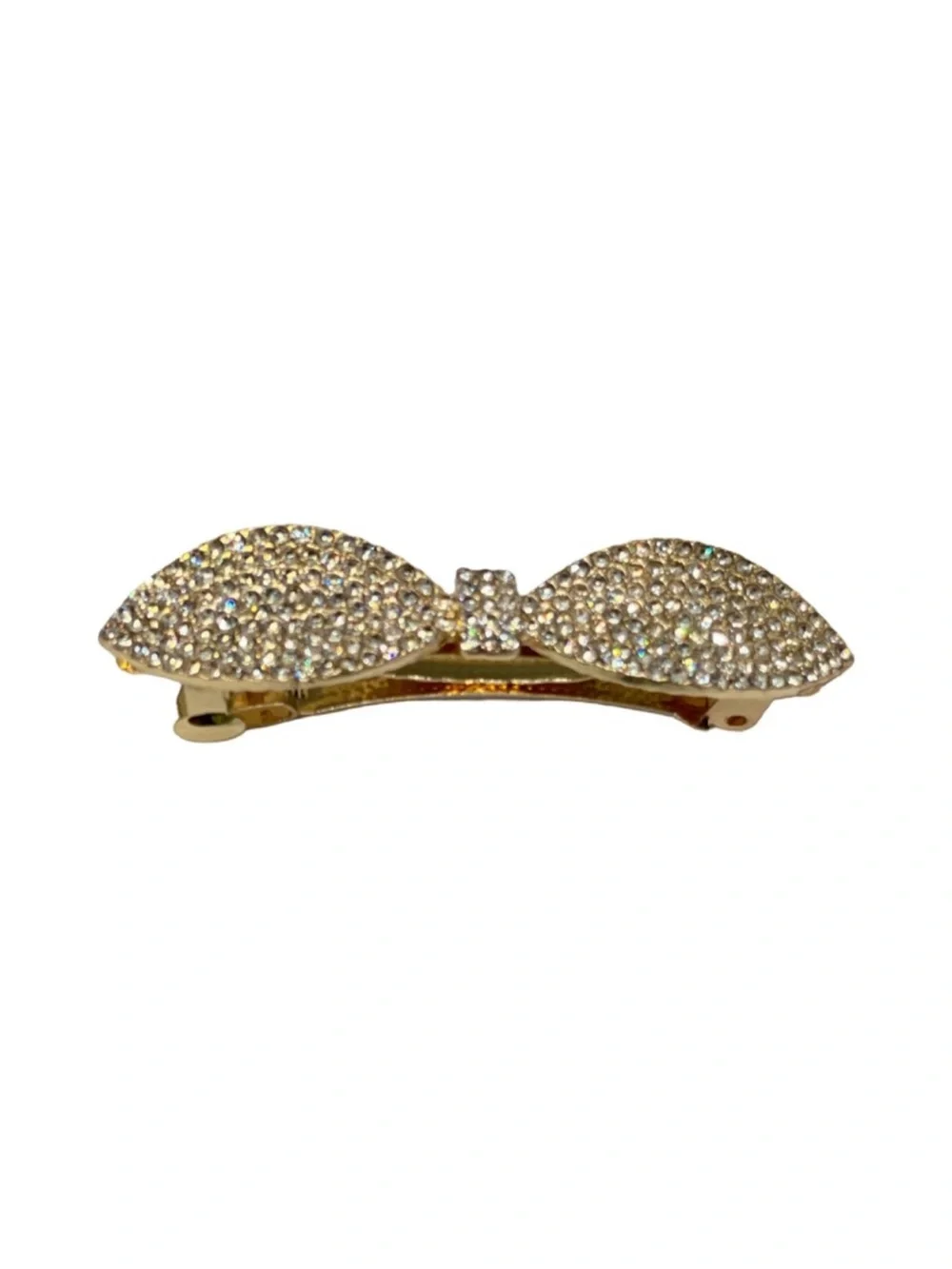 Gold Crystal Bow Hair Clip - Women's Accessory FINAL PRICE DROP
